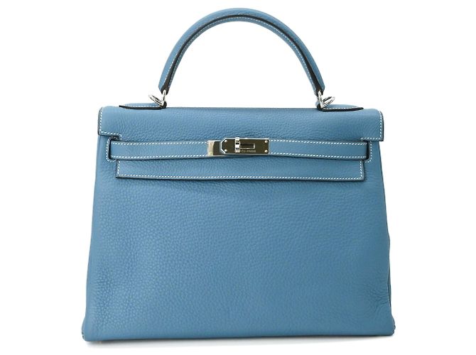 Hermès Borsa HERMES Kelly 28 Borsa Tote Blu - vista 2
