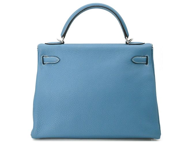 Hermès Borsa HERMES Kelly 28 Borsa Tote Blu - vista 3