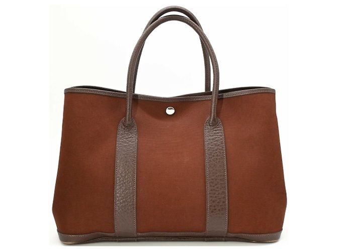 Hermès Borsa Tote HERMES Garden PM 36 Marrone - vista 2