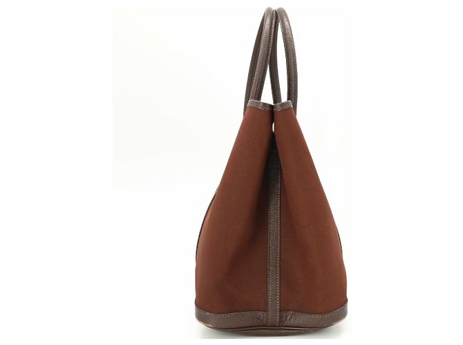 Hermès Borsa Tote HERMES Garden PM 36 Marrone - vista 3