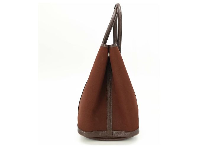 Hermès Borsa Tote HERMES Garden PM 36 Marrone - vista 4
