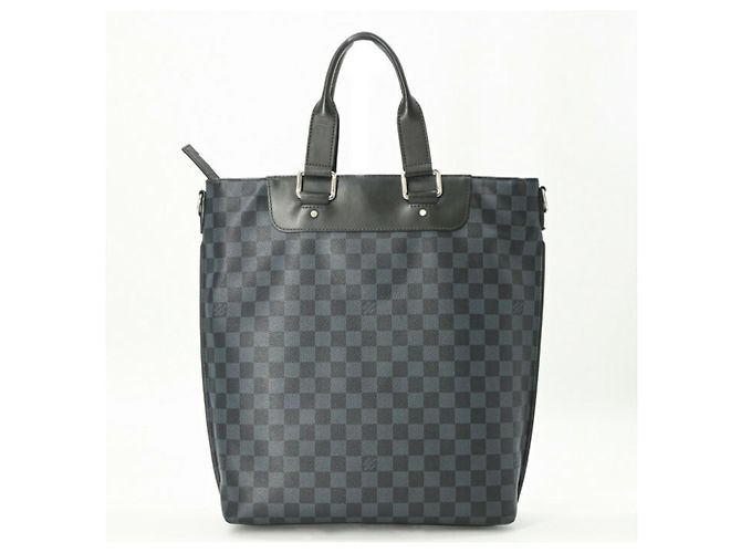 Borsa Tote Louis Vuitton Damier Cobalt Cabas Jour Blu navy - vista 2