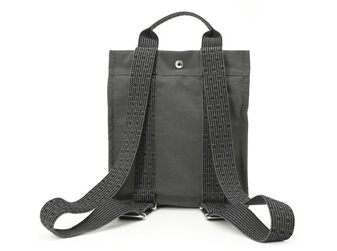 Hermès Hermes Herline Ad PM Canvas Tote Bag Rucksack Braun - Ansicht 3