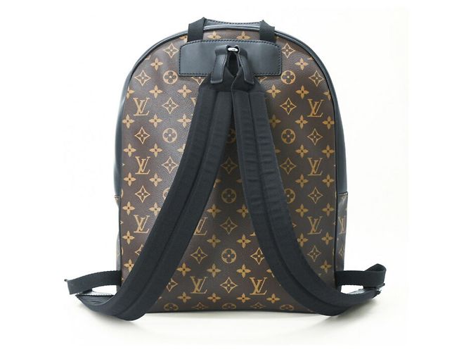 Louis Vuitton Josh Monogram Macassar Rucksack Braun Schwarz Monogramm - Ansicht 2