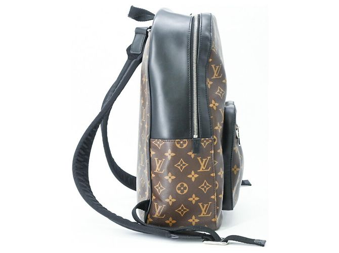 Louis Vuitton Josh Monogram Macassar Rucksack Braun Schwarz Monogramm - Ansicht 3