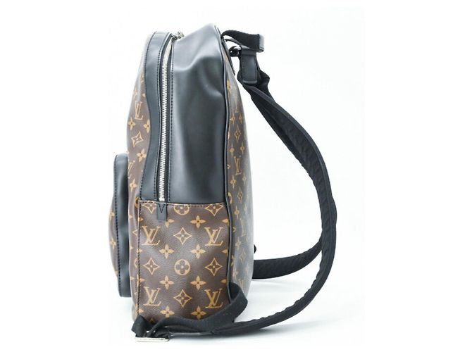 Louis Vuitton Josh Monogram Macassar Rucksack Braun Schwarz Monogramm - Ansicht 4