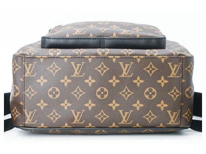 Louis Vuitton Josh Monogram Macassar Rucksack Braun Schwarz Monogramm - Ansicht 5