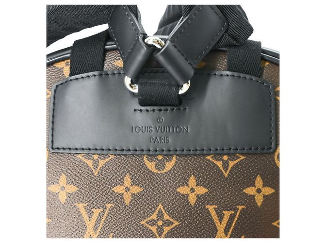 Louis Vuitton Josh Monogram Macassar Rucksack Braun Schwarz Monogramm - Ansicht 9