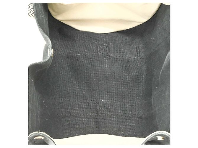 Hermès HERMES Cannes PM Canvas Handbag Tote Bag Black - view 10