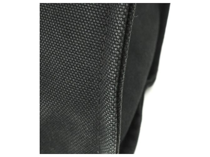 Hermès HERMES Cannes PM Canvas Handbag Tote Bag Black - view 12