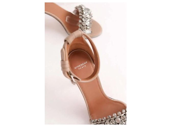 Givenchy Tacchi in pelle beige - vista 4
