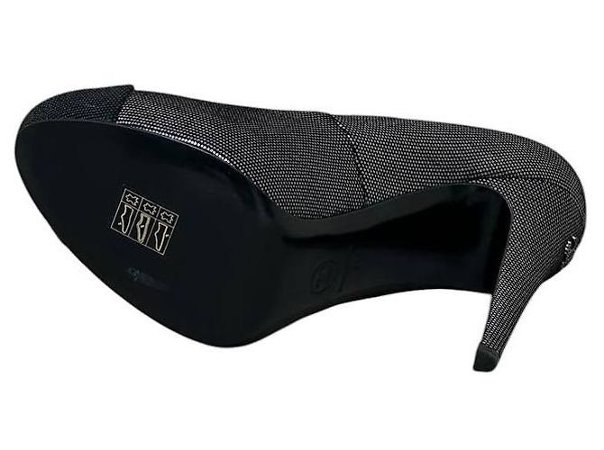Chanel Wildleder-Pumps mit Interlocking CC Logo - Größe 41 gebraucht (NWOB) - Ansicht 4