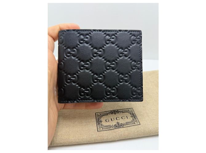Portafoglio Gucci GG Monogram in pelle nera Nero - vista 6