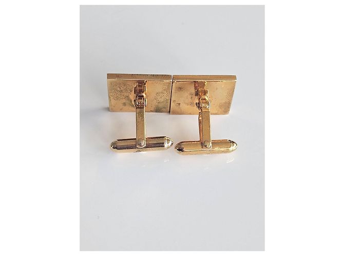 Abotoaduras Christian Dior douradas Azul Dourado - vista 11