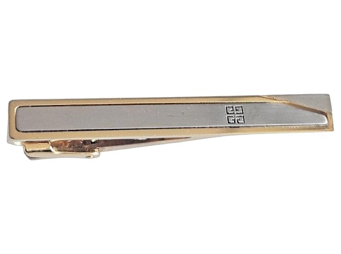 Givenchy Two-Tone Logo Tie Clip Silvery Golden - view 2