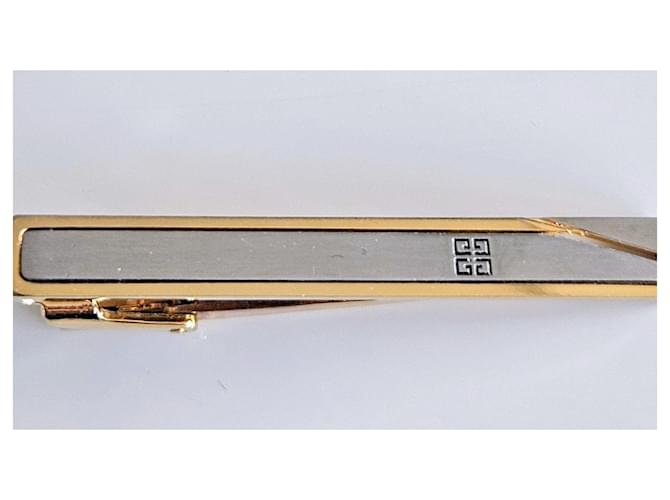 Givenchy Two-Tone Logo Tie Clip Silvery Golden - view 3