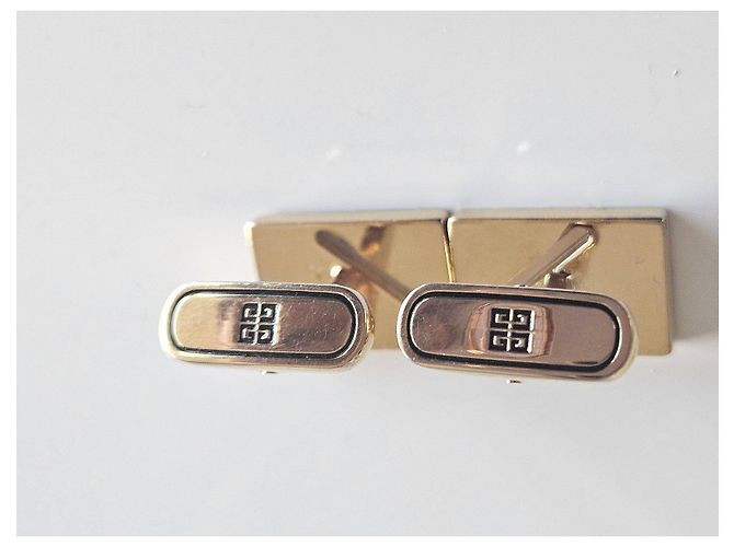 Givenchy G Cube Manschettenknöpfe Silber Gold hardware - Ansicht 5