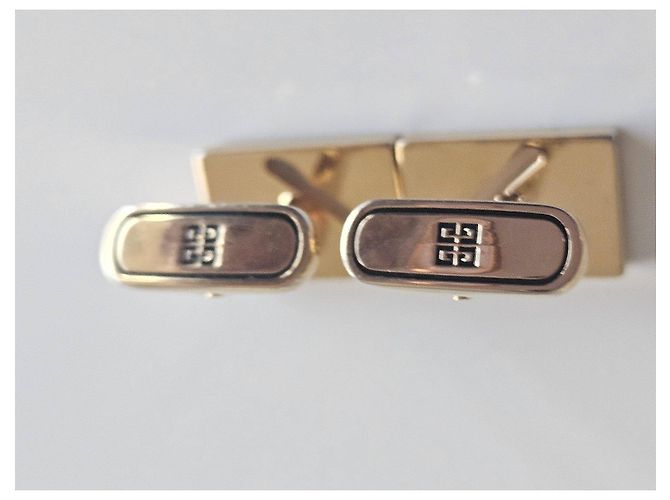 Givenchy G Cube Manschettenknöpfe Silber Gold hardware - Ansicht 6