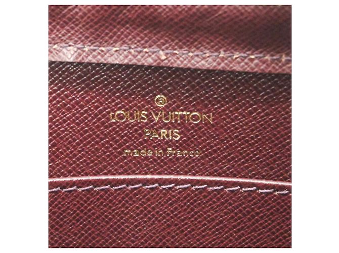 Pochette en cuir Taiga Louis Vuitton Bordeaux - vue 11