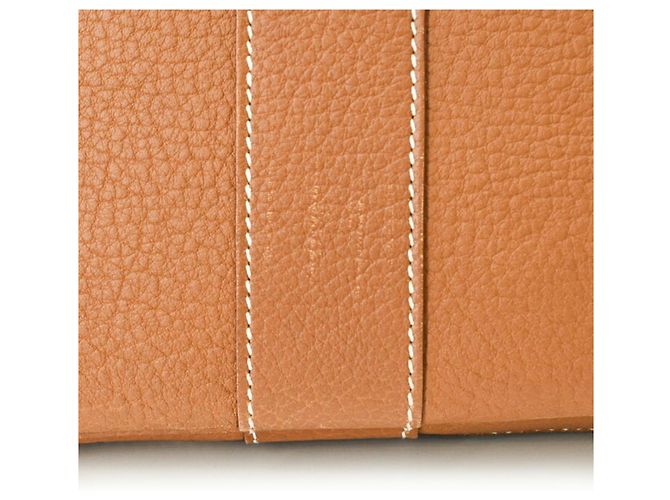 Hermès Borsa Tote Hermes Garden 36 PM Marrone D'oro - vista 6
