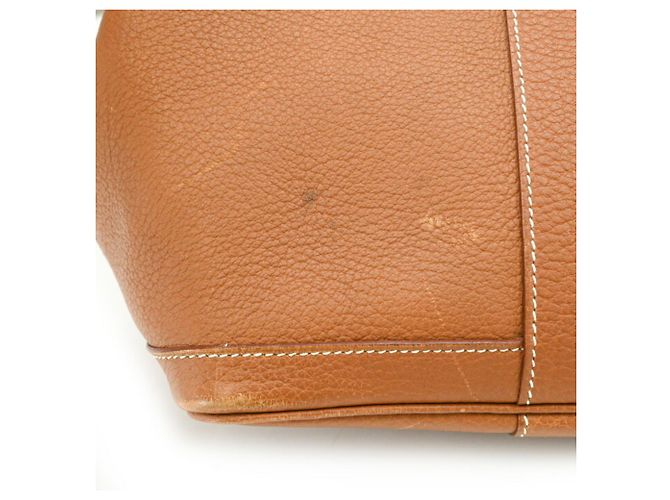 Hermès Borsa Tote Hermes Garden 36 PM Marrone D'oro - vista 7