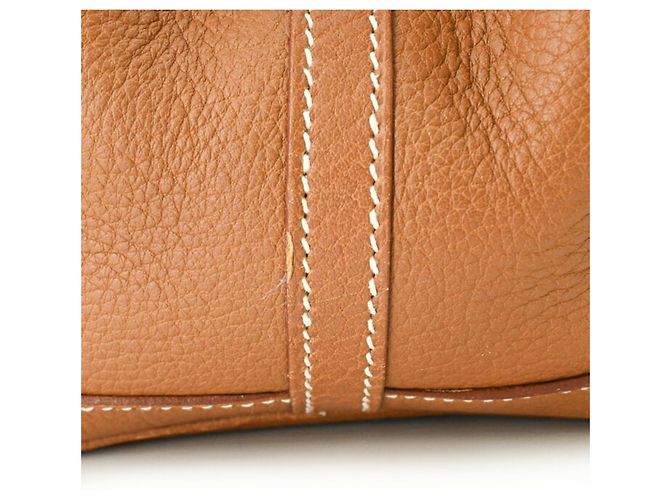 Hermès Borsa Tote Hermes Garden 36 PM Marrone D'oro - vista 8