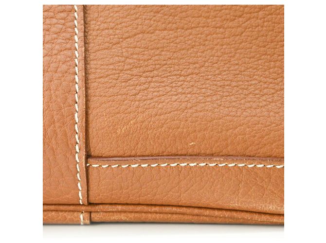 Hermès Borsa Tote Hermes Garden 36 PM Marrone D'oro - vista 9