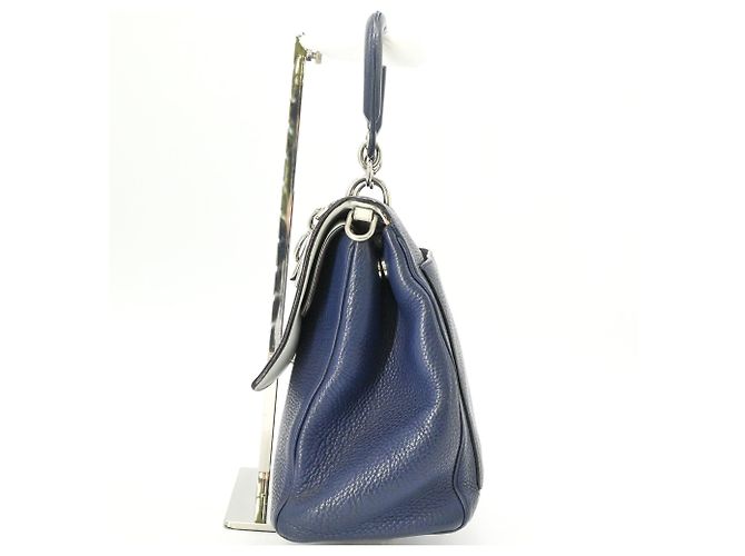 Borsa Lady Cannage Christian Dior Blu navy - vista 4