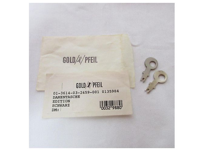 Autre Marque Borsa a mano in pelle GOLD PFEIL Nero - vista 10