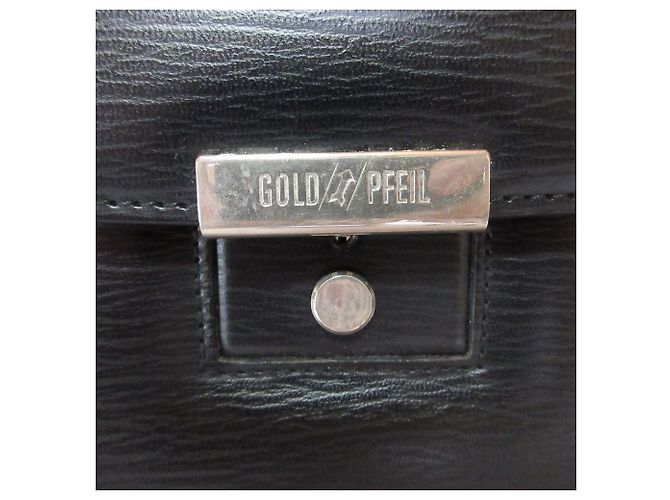 Autre Marque Borsa a mano in pelle GOLD PFEIL Nero - vista 6
