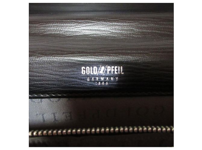 Autre Marque Borsa a mano in pelle GOLD PFEIL Nero - vista 7