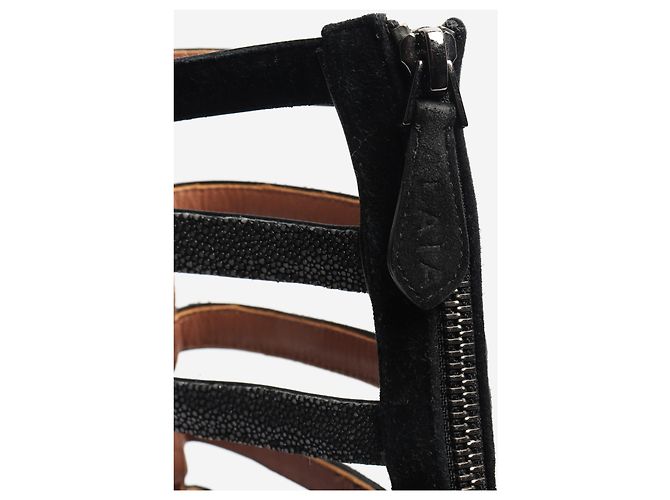 Alaïa Schwarze Gladiator-Sandaletten mit Absatz - Größe EU 37.5 (UK 4.5) - Ansicht 4