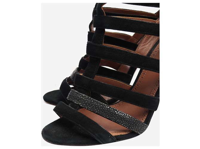Alaïa Schwarze Gladiator-Sandaletten mit Absatz - Größe EU 37.5 (UK 4.5) - Ansicht 6