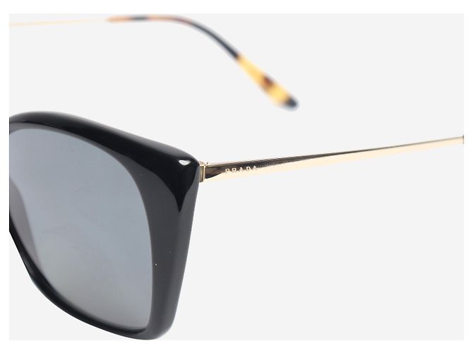Prada Sonnenbrille in schwarzer Schildpatt-Optik - Ansicht 5