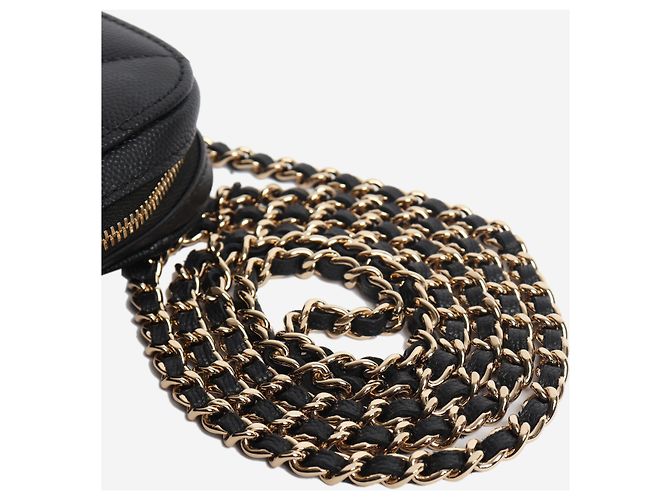 Chanel Schwarzer gesteppter Handyhalter 2019 - Ansicht 6