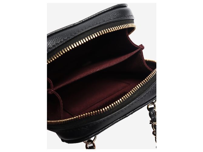 Chanel Schwarzer gesteppter Handyhalter 2019 - Ansicht 7