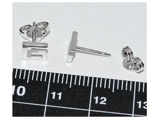 Orecchini a lobo Gucci G Logo Au750 Argento - vista 3