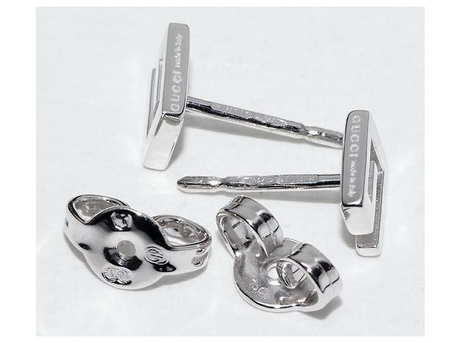 Orecchini a lobo Gucci G Logo Au750 Argento - vista 4