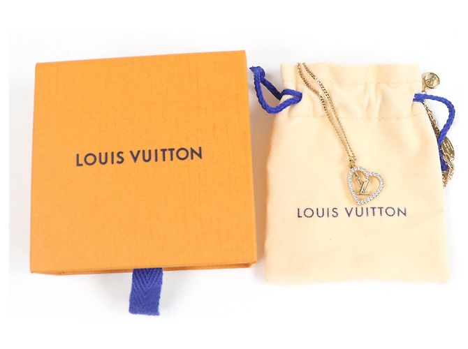 Collana My LV Heart con strass Louis Vuitton D'oro - vista 2