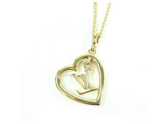 Collana My LV Heart con strass Louis Vuitton D'oro - vista 5