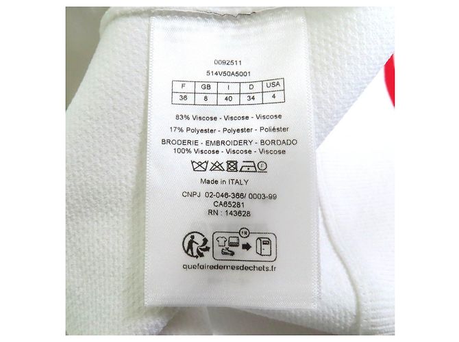 Chaqueta bomber Christian Dior Dior Vibe de rayón Blanco - vista 10