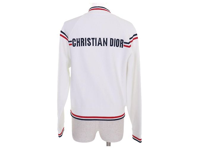 Chaqueta bomber Christian Dior Dior Vibe de rayón Blanco - vista 3