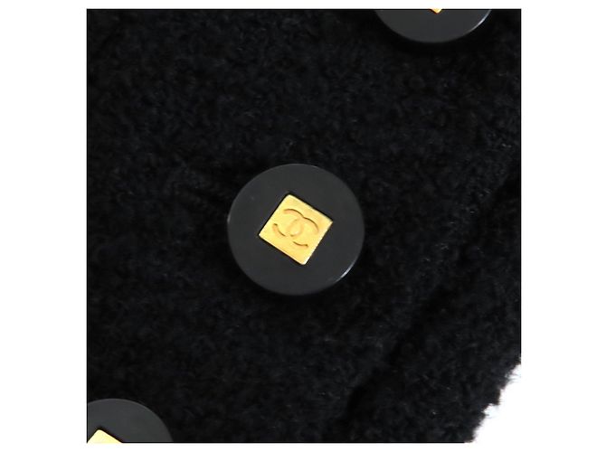 Chaqueta CHANEL COCO Mark de lana Negro - vista 7