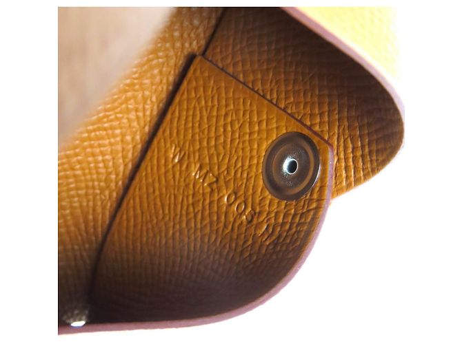 Hermès Tarjetero Calvi en piel Epsom Hermes Dorado - vista 8