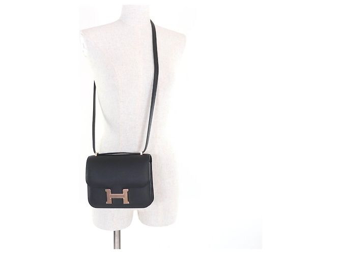 Hermès Hermes Constance 3 Mini Epsom Schultertasche Schwarz - Ansicht 6