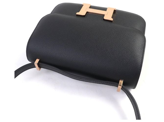 Hermès Hermes Constance 3 Mini Epsom Schultertasche Schwarz - Ansicht 7
