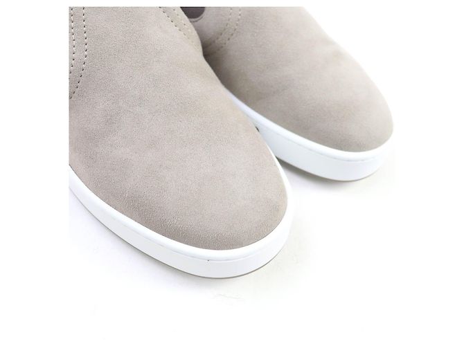 Hermès Mocassini Kiddy in scamosciato Hermes Marrone Grigio - vista 8