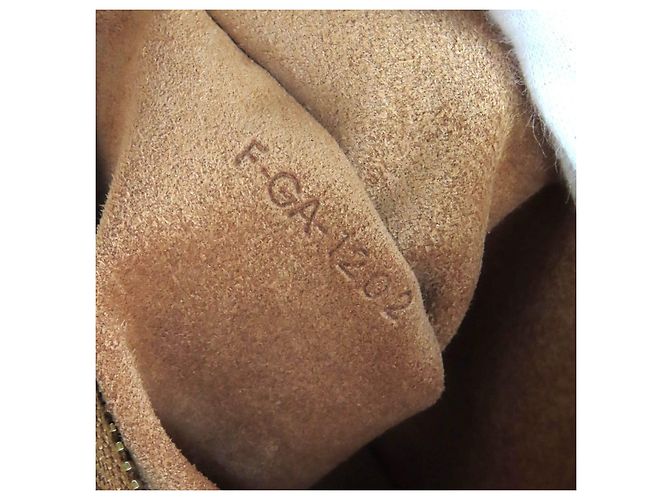 Céline Bolso de hombro de cuero Celine AVA CHAIN Bronce - vista 12