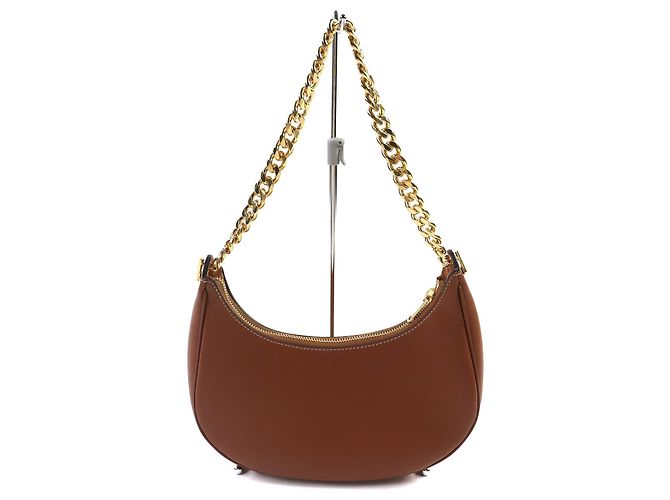 Céline Bolso de hombro de cuero Celine AVA CHAIN Bronce - vista 3