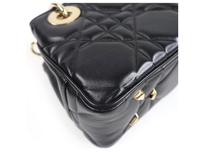 Borsa 2way Christian Dior Lady 95.22 in pelle di agnello Nero - vista 7